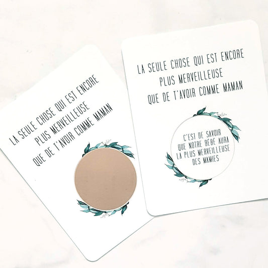 Carte à gratter | Annonce mamie